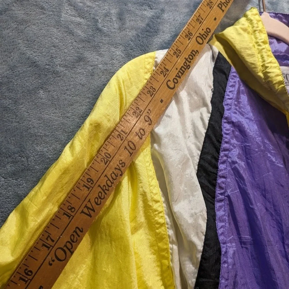 Vintage SFO San Francisco Originals Colorblock Windbreaker Jacket Purple Pink M